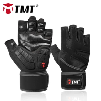 

TMT Sports Fitness Weight Lifting Gym Gloves Training Fitness bodybuilding Workout Wrist Wrap Exercise Glove for Men Women