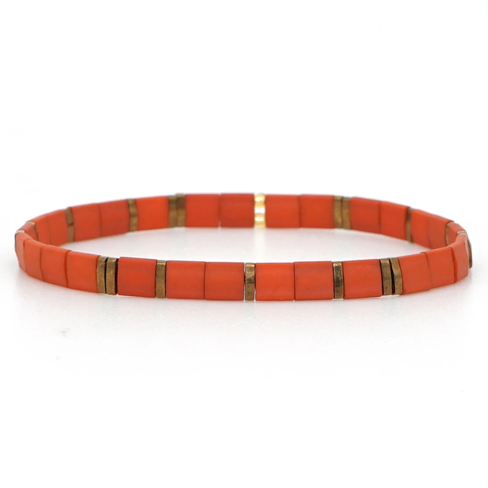 Go2boho Tila Beads браслет Miyuki браслеты горячие ювелирные изделия Boho шик Pulseira Mujer женский богемный Летний Пляжный Дружба - Окраска металла: DSC00669-1