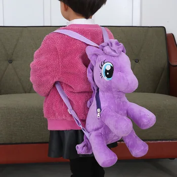 

My little pony children plush doll bag 1-3 years old mini backpack boy girl baby infant cartoon backpack gift travel backpack