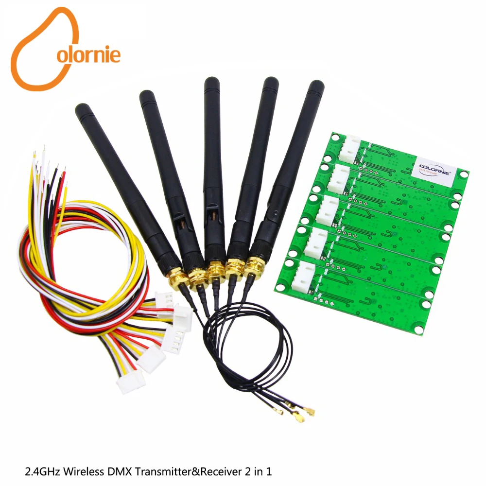 Заводская Акция! 5 шт./лот Wi Fi передатчик и приемник 2 в 1 PCB модуль DMX512 контроллер