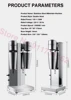 Commercial Double Head Milkshake Machine Electric Blender Milk Foam Shaker Stainless Steel Bubble Milkshake Maker 220V/110V 5