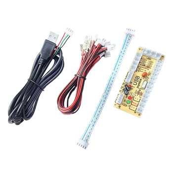

DIY Arcade Accessory Kit USB Encoder Arcade Joystick Chip for MAME and Stick Control