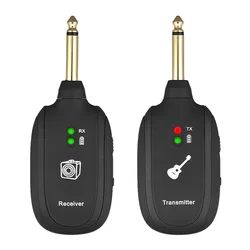 Lekato Wireless Guitar Transmitter & Receiver System with 6 Channels, 2.4GHz Frequency, and Dual Functionality (A8)
