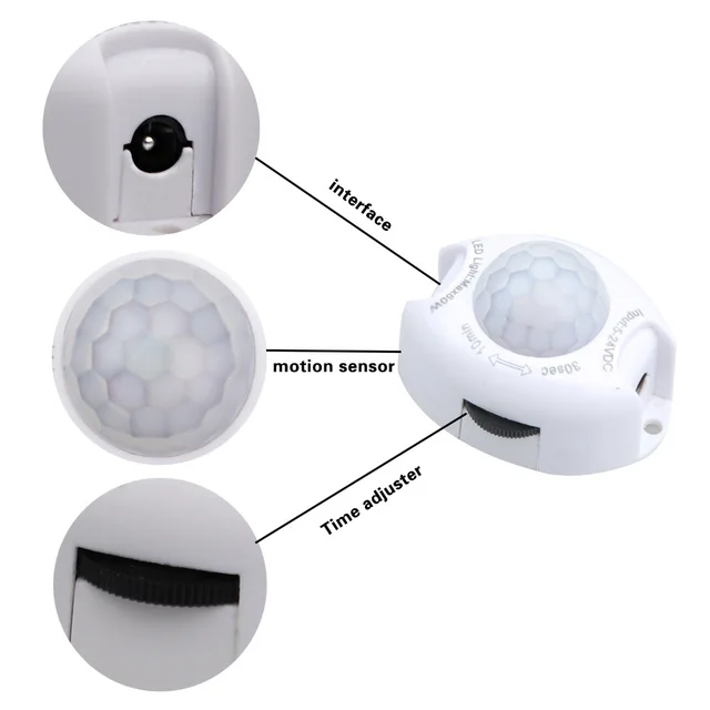 Motion Sensor DC 5V 12V Light Switch Movement Detector Activated Timer Automatic Pir Motion Sensor ON OFF for LED Strip Light 4