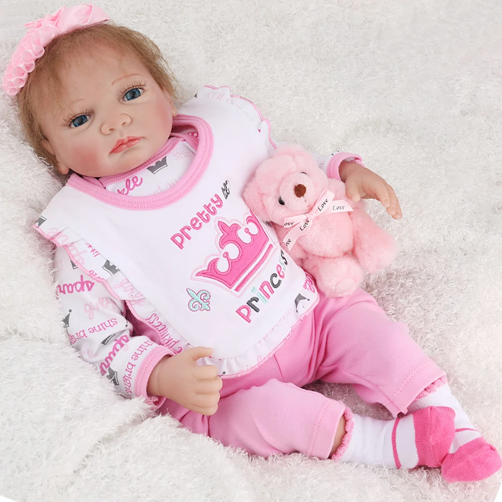 Мягкие силиконовые куклы reborn для маленьких девочек, 20 дюймов, настоящие куклы reborn для детей, подарок для сна, игрушки bebe reborn bonecas