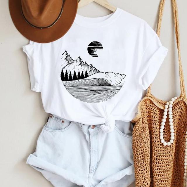 Cartoon Bird New Lovely Cute Trend 90s Style Fashion Summer Lady Print Tee Graphic T Top Female Tshirts Clothes T-Shirt