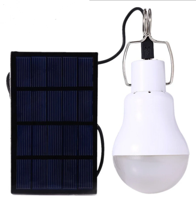 

Solar Panel Powered Led Bulb Light Portable Outdoor Camping Tent Energy Lamp 15W