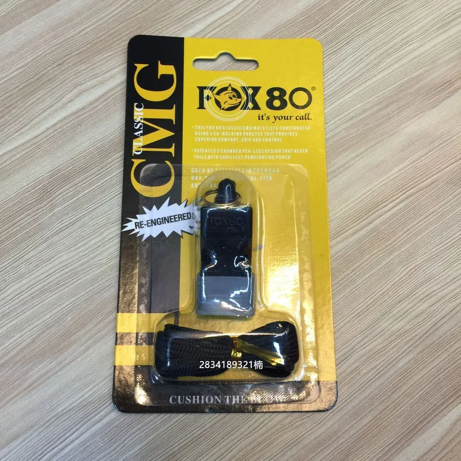 

FOX40 FOX80 Whistle Seedless Plastic Whistle Soccer Football Basketball Hockey Baseball Sports Referee Whistle 4 Colors Whistle