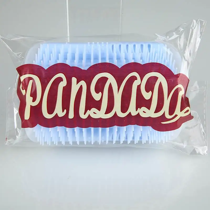 PANDADA товары для домашних животных, щетка для кошек, угловая Массажная расческа для кошек, расческа для самостоятельного грумера, щетка для кошек, трет лицо с чекающей расческой для кошек - Цвет: G