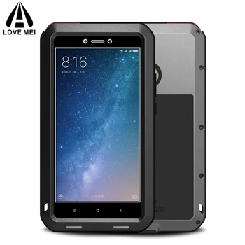 

Metal Aluminum Phone Cover Xiaomi Mi Max 3 Case Max3 Armor Shockproof Xiaomi Mi Max 2 Case For Xiaomi Mi Max 2 3 +Gorilla Glass