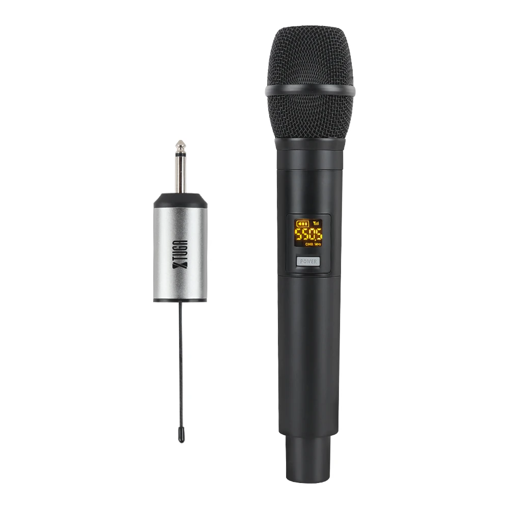 UM100 1 handheld XTUGA UM100/UM200 UHF беспроводной микрофон системы ручной светодиодный UHF динамик с портативным приемником - Цвет: UM100 1 handheld