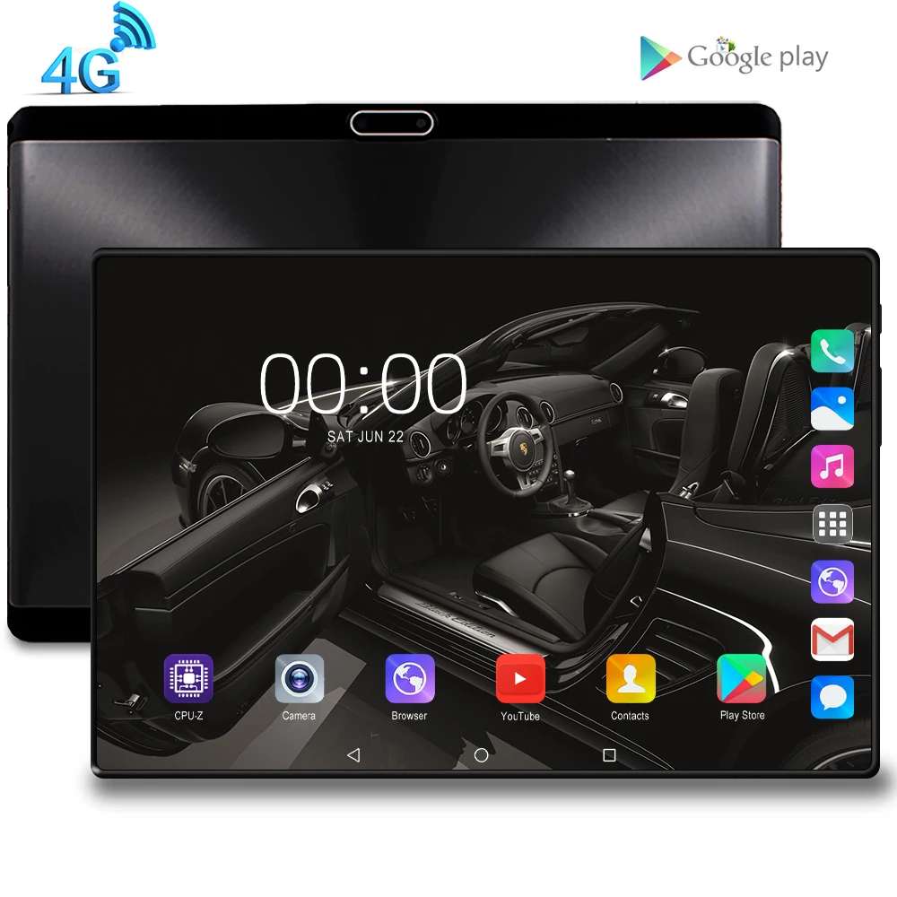 

2020 New 10 inch Tablet PC Octa Core Android 9.0 WiFi Dual SIM Cards 4G LTE Phone Call Tablets 10.1 8GB RAM 128GB ROM FM GPS