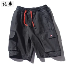 Летние военные мужские мешковатые с несколькими карманами военные на молнии карго шорты бриджи мужские длинные армейские; зеленого цвета; для мужчин тактические шорты CC50DK27