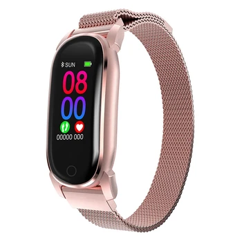 

Smart Bracelet Blood Pressure Heart Rate Temperature Fitness Tracker Sport Wristband Watch