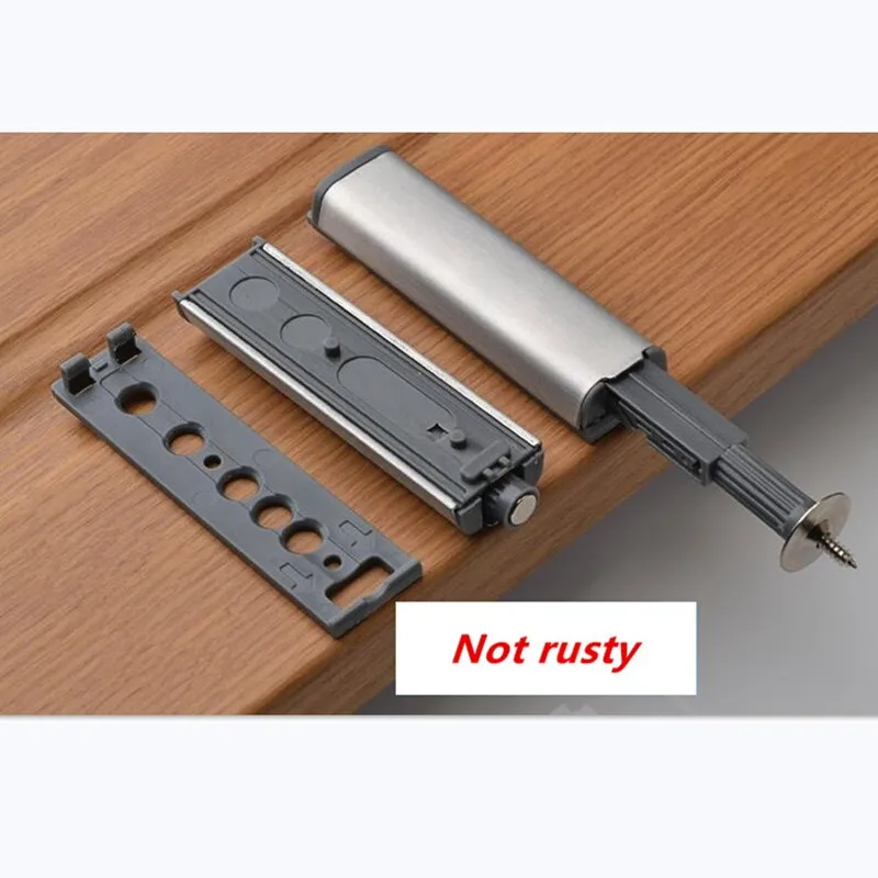 Door Stopper Cabinet Catches Stainless Steel Push to Open Touch Damper Buffers Soft Quiet Closer Furniture Hardware