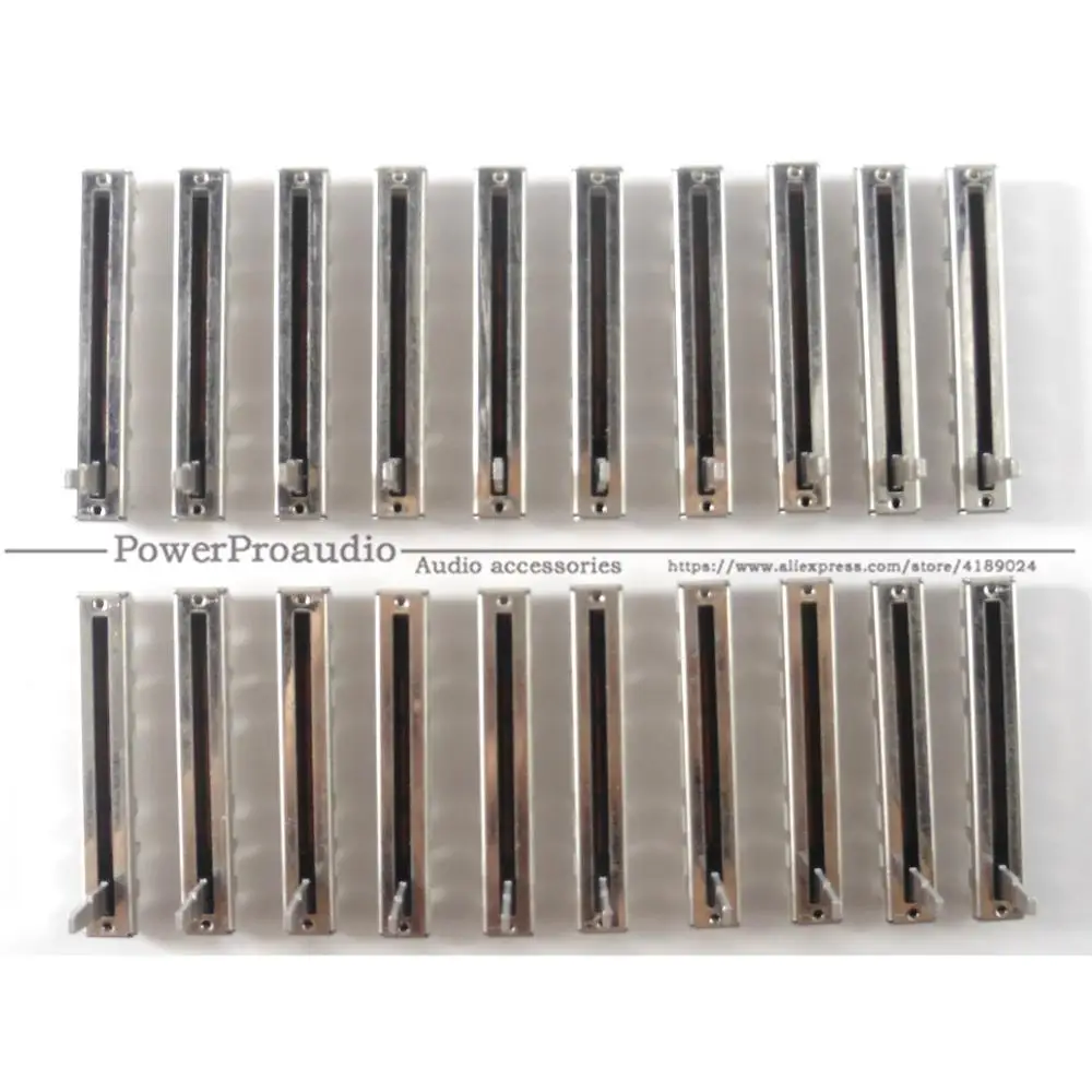 

20pcs 60mm for Pioneer DJM 350 600 700 800 Push Fader Straight Slide Potentiometer DJ MIXER B10Kx2
