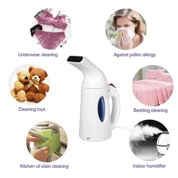 

Warehouse 700W Handhold Ironing Machine Portable Dry Cleaning Travel Garment Steamer with Brush for Clothes Iron for Home