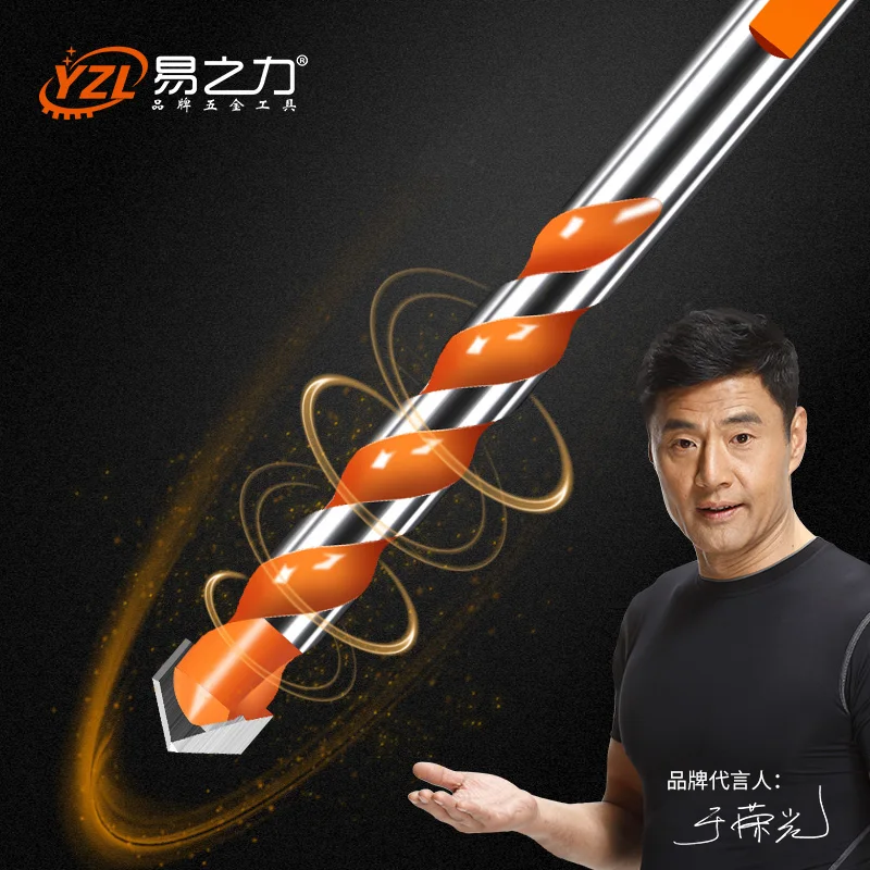 

Threaded triangle tungsten steel wall tile concrete drilling bit Household marble Overlord drill Hand electric drill