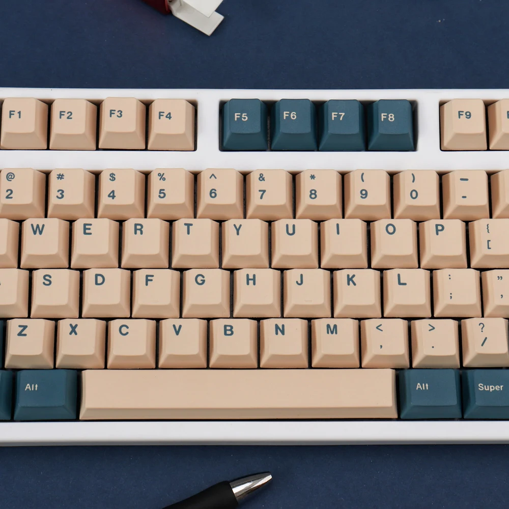 Gmk-terra Tons Grande Conjunto Keycap Cereja Perfil Dye-sub Inglês Keycaps para Teclado Mecânico 61 64 68 75 84 87 Layout - Imagem 3