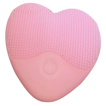 

Heart-Shaped Silicone Wash Brush Cleaning Shrinking Pores Oil-Control Facial Cleansing Brush