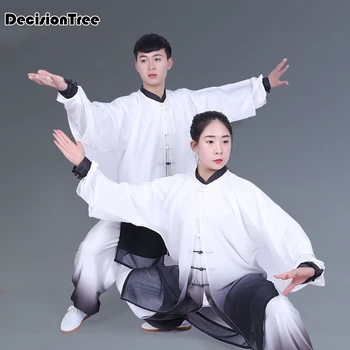 

2019 classic chinese tang suit Martial arts performance suit jiu jitsu wushu kung fu uniform tai chi suit for men and women