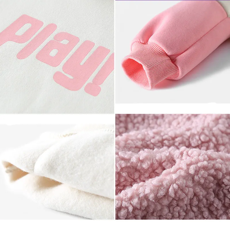 Sudadera Con Capucha Para Niña - Manga Larga, Estampados, Tela Cálida Y Suave, Talla 56