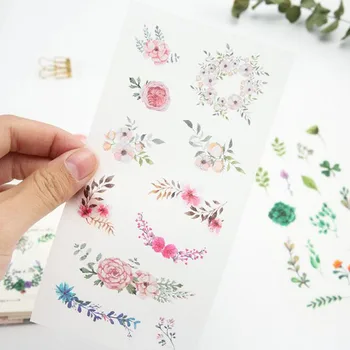 

6pc/ Package New 3d Midsummer Dress Student Stationery Transparent Stickers Diy Outdoor Notebook Decorative Sticker Scrapbook