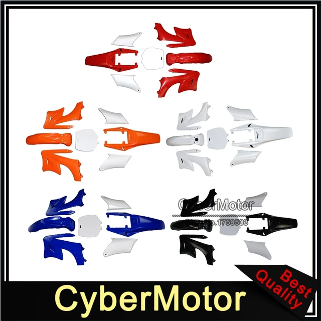 Set Carenatura Per Mini Moto Cross 47-49cc Apollo Orion - 7 Pezzi Nero