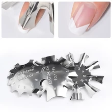 Машинка для стрижки ногтей, триммер, форма из нержавеющей стали для дизайна ногтей, форма для укладки, маникюрный шаблон, инструменты, маникюрные ножницы, Стильная форма