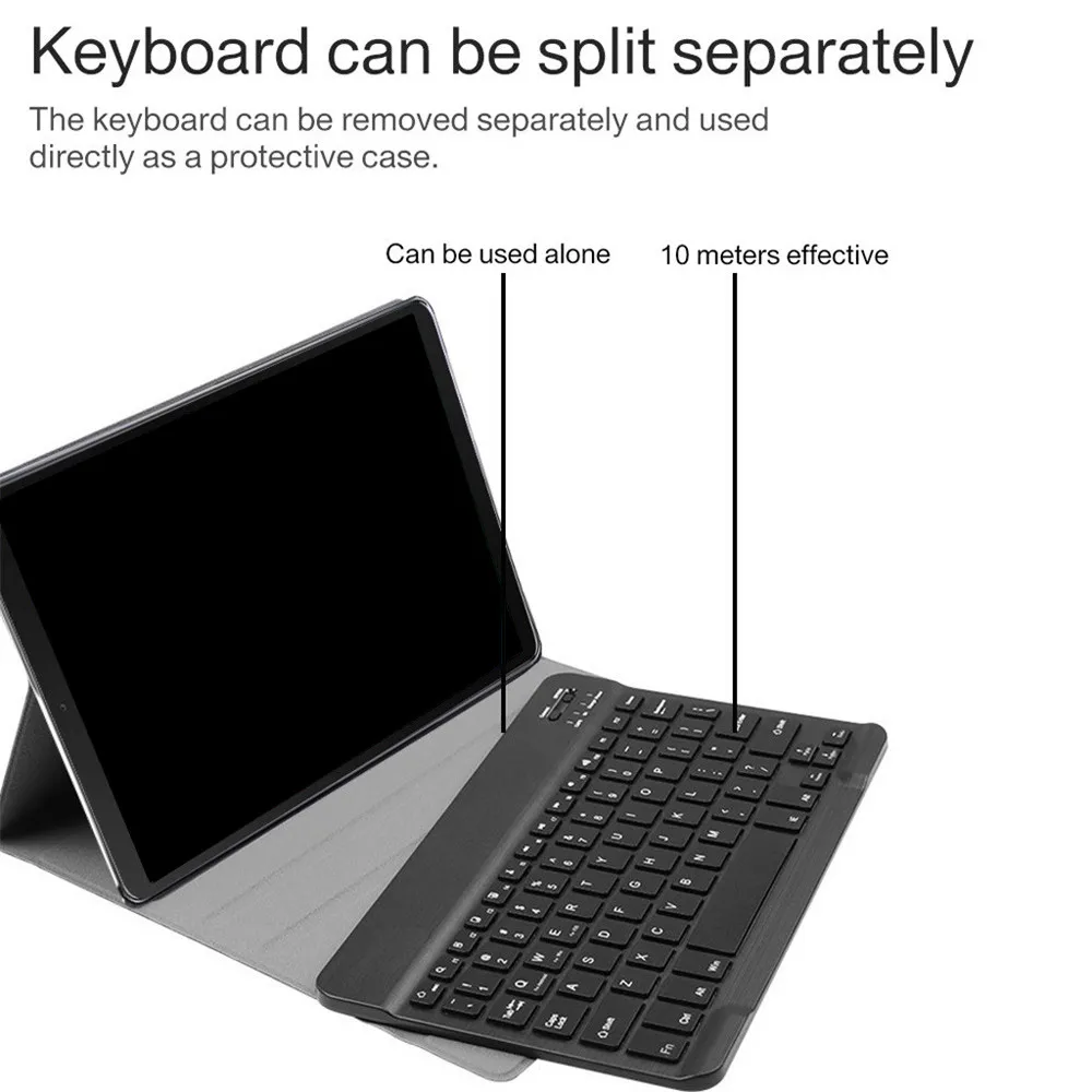 Портативный из искусственной кожи Беспроводная клавиатура-чехол для Samsung Galaxy Tab S6 10,5 SM-T860/T865 защитный чехол для планшета чехол