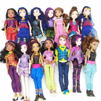 

Cartoon Descendent Dolls Princess Morden Classic Action Figure Toys Girl Kids gift body joints movable dolls 30cm