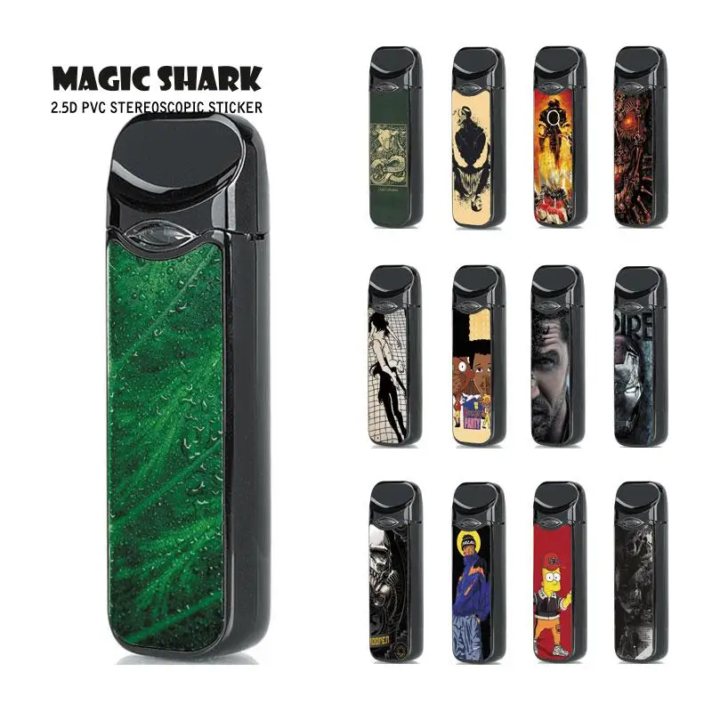 

Magic Shark Star War Leopard Batman Venom Leaf Fashion Sticker Film for Smok Nord Case Cover for Nord