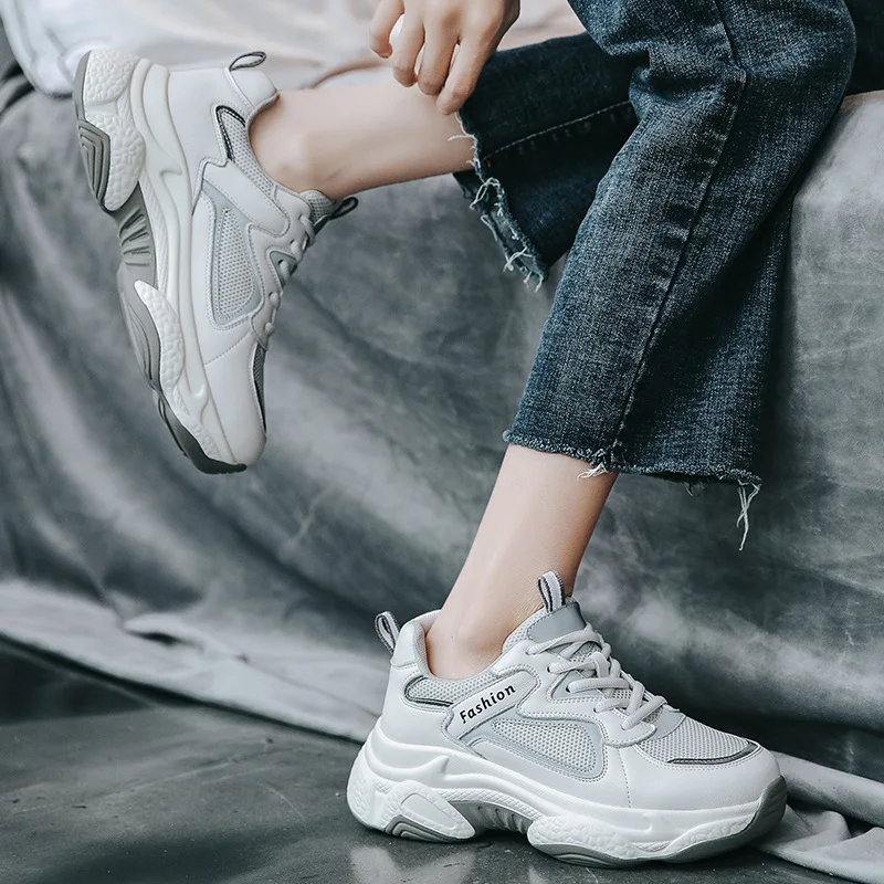 

Tleni Sports shoes female 2019 autumn new fashion running shoes reflective versatile comfortable women's sports shoes ZQ-10