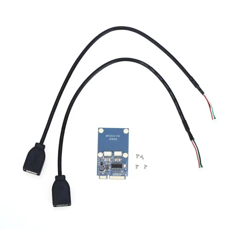 Mini PCI-E к двойному USB адаптеру mpcie в 5 Pin 2 порта USB2.0 конвертерная карта