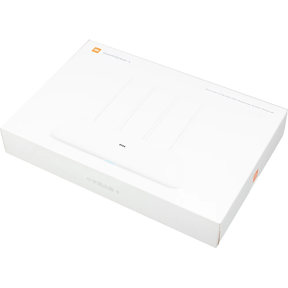 Роутер беспроводной Xiaomi Mi WiFi Router 4(4) 10/100/1000BASE-TX белый