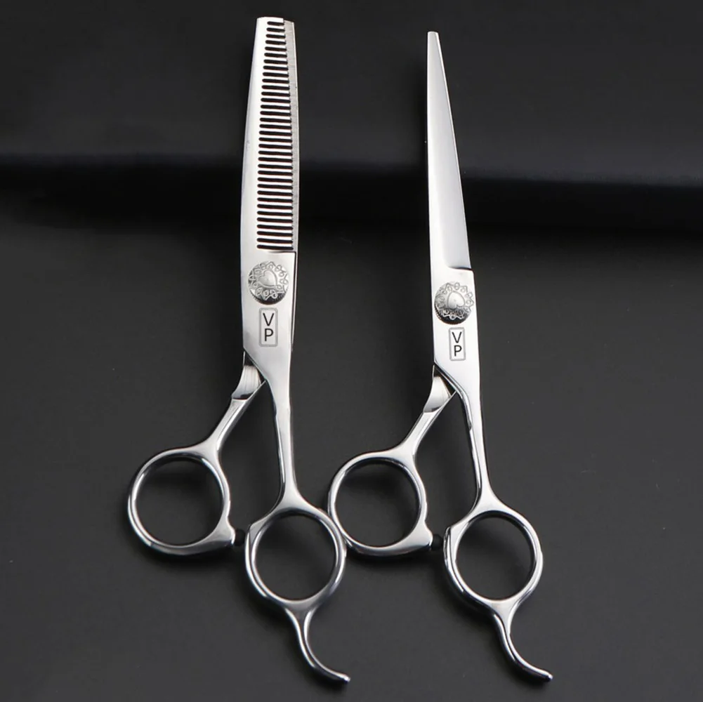 6'' JP440C Professional Hairdressing Barber Scissors Cutting And Thinning Tools Hairdresser Razor Salon Hairstylist Scissors Set