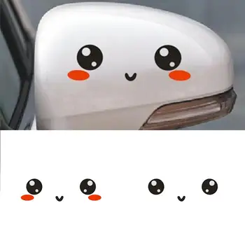 

2Pcs Lovely Eye/Panda Cartoon Reflective Car Rearview Mirror Sticker Decal Decor