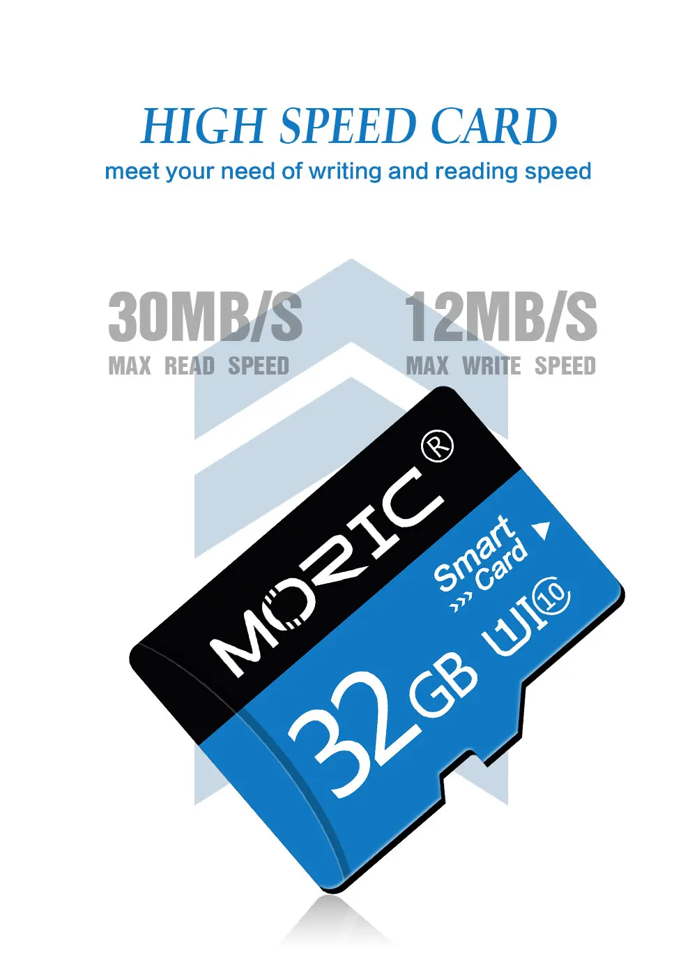 כרטיס זיכרון Micro SD מדגם Moric כולל מתאם בחינם