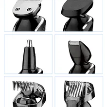 6 в 1 триммер для волос титана машинка для стрижки волос tondeuse cheveux триммер для волос для мужчин Инструменты для укладки станок для бритья электрическое Бритье