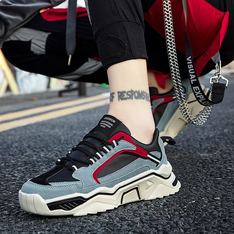 

Spring And Autumn New Style Ozhouzhan Catwalk Models Sporty Men's Casual Shoes Cool Joint Dad Shoes Korean-style Fashion Men's S