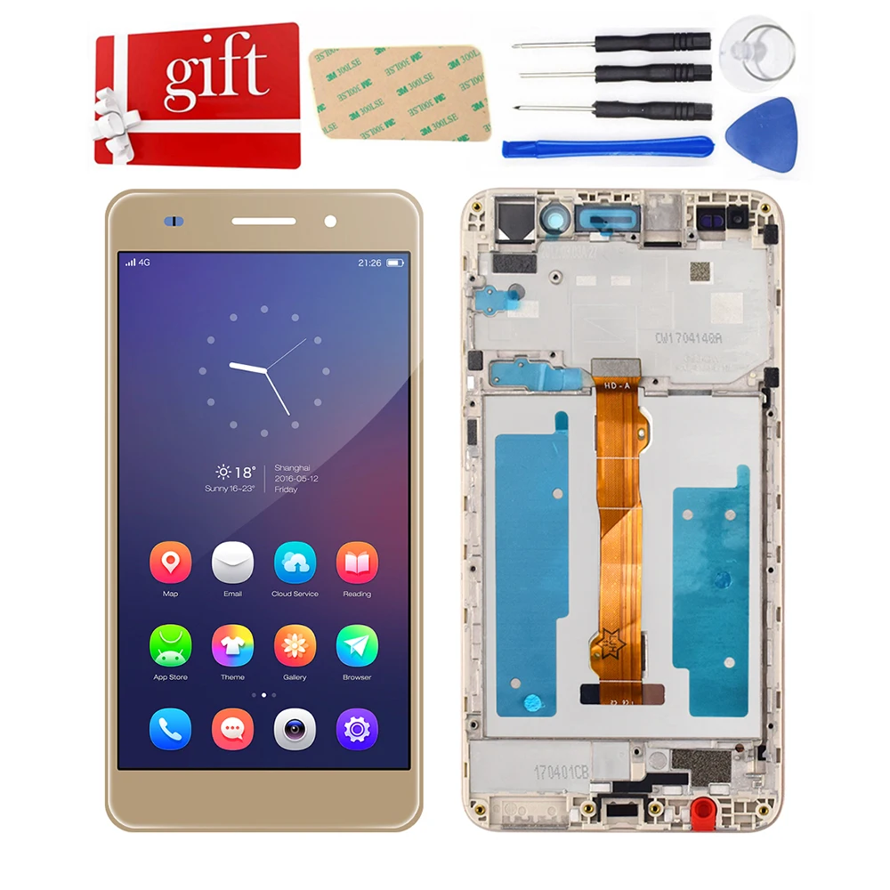 ЖК дисплей для Huawei Honor 5A Y6II Y6 II 2 CAM L23 L03 L21 AL00 UL00 с сенсорным экраном в сборе|Экраны