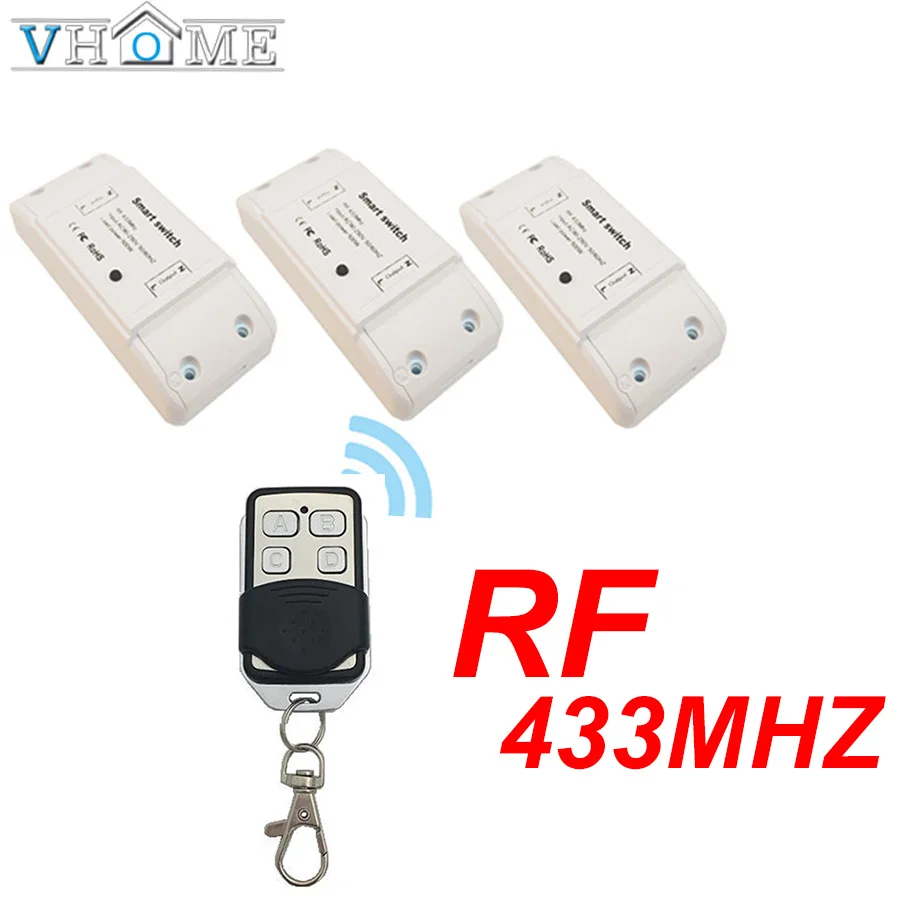  Vhome Wireless Switch Controller Smart Remote Control Light switch RF 433MHZ Small Transmitter AC 2 - 4000071033647