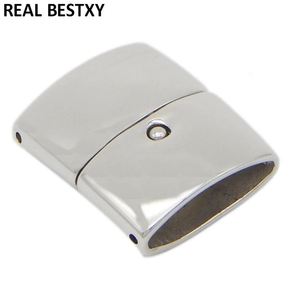 20pcs/lot hole size:10*4.7mm flat Magnetic Clasps Men Leather Cord Thread Bracelet End Connectors Jewelry Making wide Clasp | Украшения и