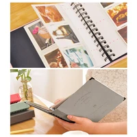 Faux Leather Spiral Bound DIY Family Photo Album – Memory Book for Special Moments