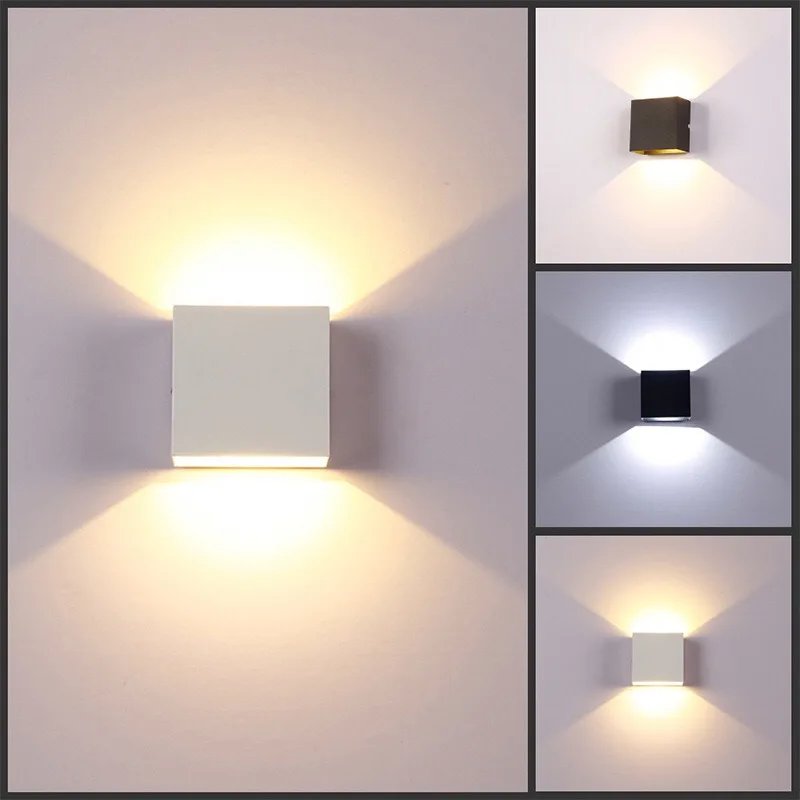 LED plana pared lámpara Fella marrón metal indirectamente 12w compacta salón lámpara