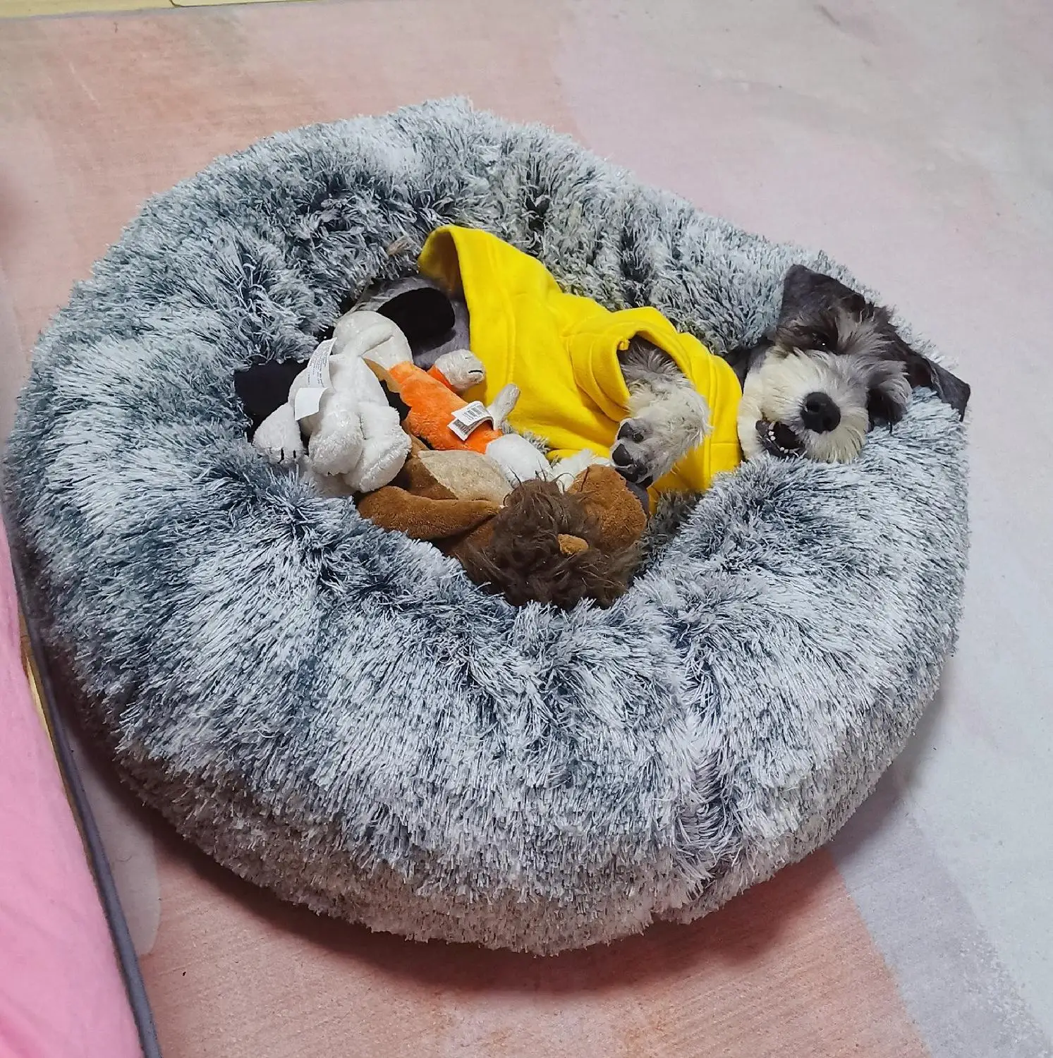 Soft Pet Dog Bed Kennel Puppy House Round Dog Cat Winter Warm Sleeping Cushion Mat Portable Pet Bed 40/50/60/70/80/100 cm