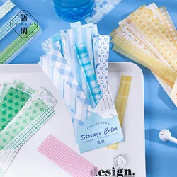 Long Strip Sticker Pack Light Color Puzzle Series Fresh and Simple Hand Basic Material Decorative Stickers Planner