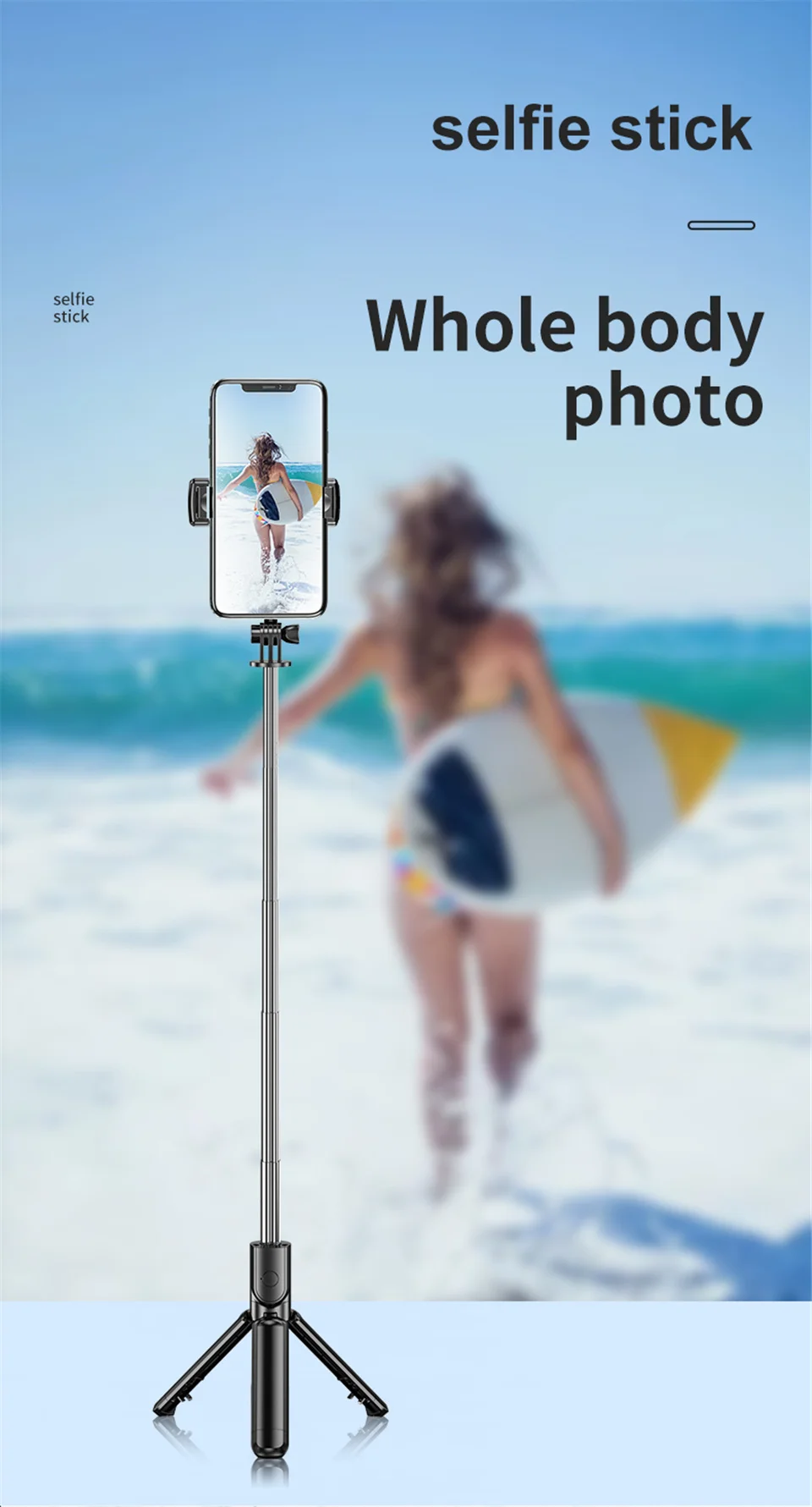 Take amazing photos with Wireless Selfie Tripod-smart cell direct