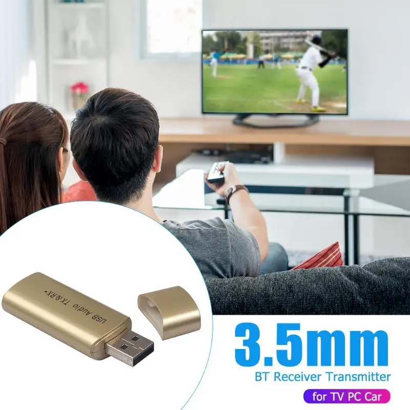 YPF04 Bluetooth адаптер 3,5 мм USB аудио стереоресивер передатчик для телевизора автомобиля отношение сигнал-шум 95 дБ USB питание