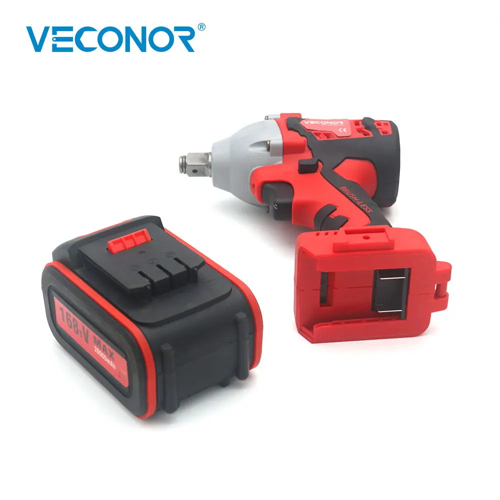 

Veconor rechargeable impact socket wrench brushless high torque electrical wrench lithium battery car repair tool